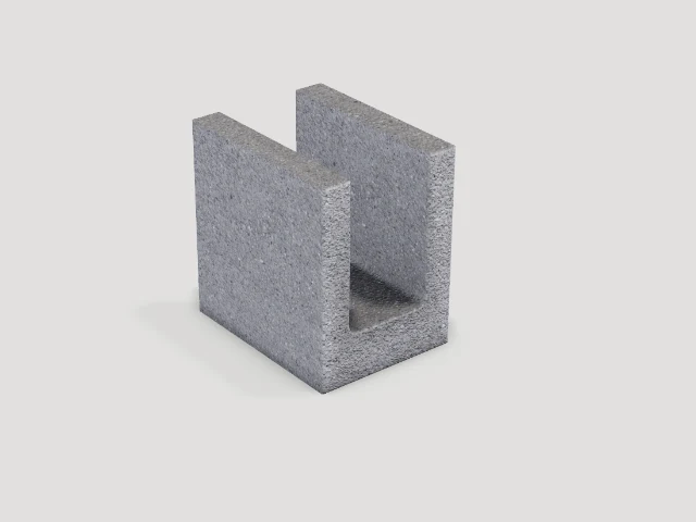 Meia calha 14 × 19 × 19 cm