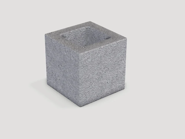 Meio bloco 19 19 × 19 × 19 cm